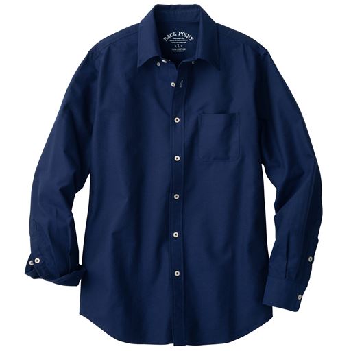 綿100 オックスフォードシャツ ボタンダウン 長袖 セシール Cecile