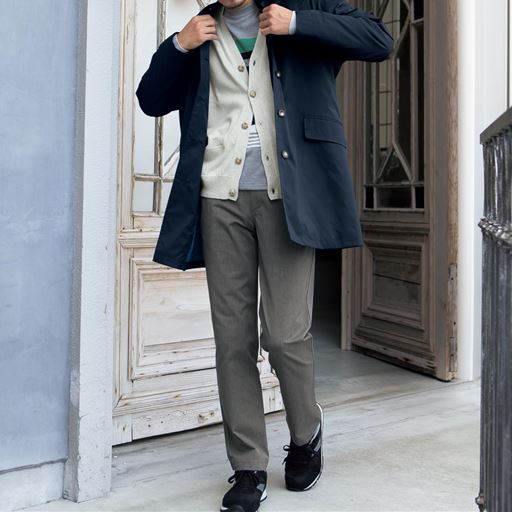 ウール混 二重編みニットカーディガン セシール Cecile