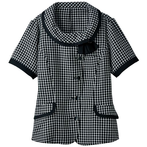 アシンメトリー オーバーブラウス 事務服 洗濯機ok 程よい厚みで透けにくい セシール Cecile