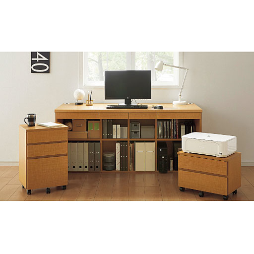 収納デスク 配線しやすい セシール Cecile