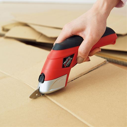 らくらく電動ハサミ 段ボール 大型ゴミを簡単カット セシール Cecile