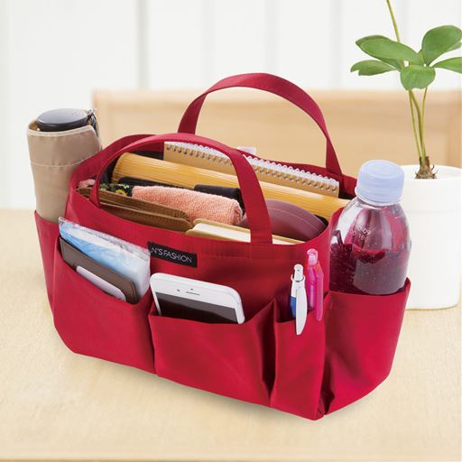 コスメも入るバッグインバッグ セシール Cecile