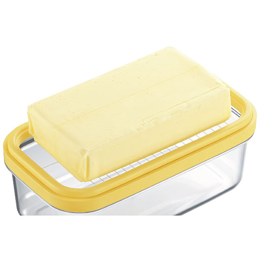 (2)バターをワイヤープレートの上に置く。