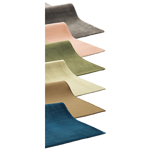 超薄型 軽量なめらか洗えるラグ すべり止め付き ダイニングラグにもおすすめ セシール Cecile