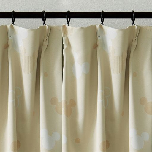 ディズニー遮光カーテン ミッキーモチーフ セシール Cecile