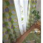 D (パークピック/イエロー)<br>大胆な色彩と自然のモチーフが美しい、北欧柄のカーテンです。