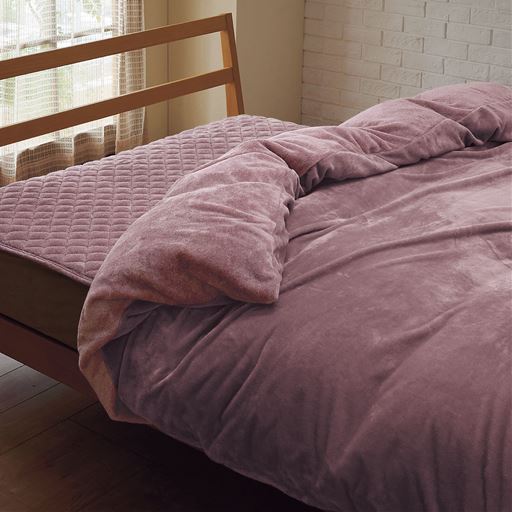 パウダーローズ ※商品は布団を包む毛布。パッドシーツはCZ-873です。