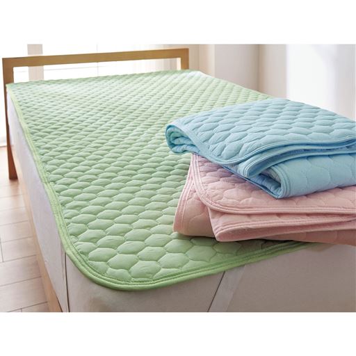 ガーゼパッドシーツ 肌側綿100 マットレス 敷布団用 セシール Cecile