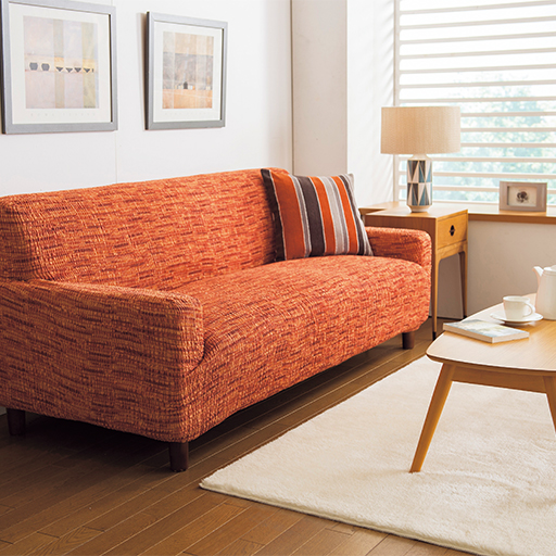 ソファカバー イタリア製フィット トスカーナ さらっとした肌触りで汚れても洗濯機で丸洗いok セシール Cecile