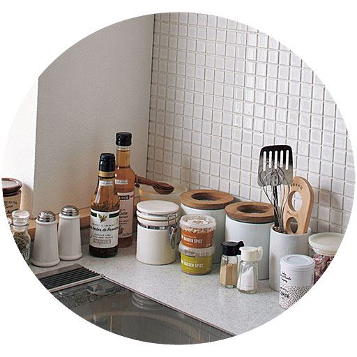 ステンレス製スパイスラック 調味料ポット付き セシール Cecile