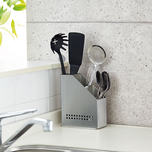 キッチンツールスタンド ステンレス製 セシール Cecile