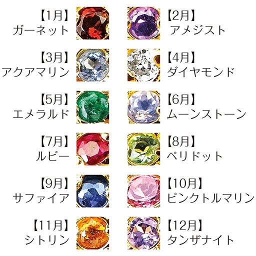 12誕生石 ダイヤモンドネックレス セシール Cecile