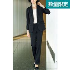 パンツスーツ テーラードジャケット ストレートパンツ 事務服 洗濯機ok 口コミ