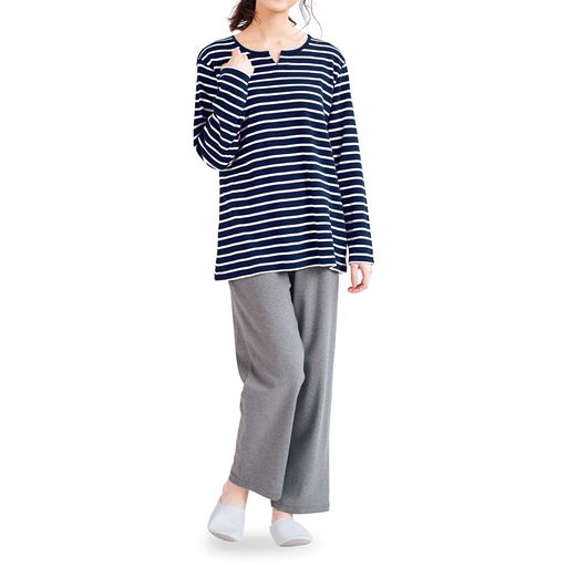 ネイビー(パンツ:チャコールグレー)着用例
