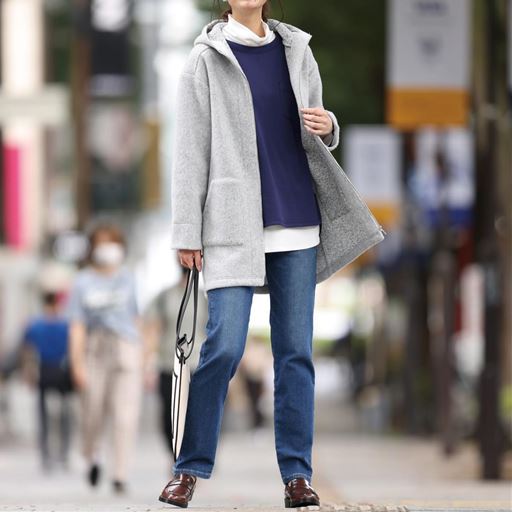 起毛カットソーパーカージャケット 洗濯機ok セシール Cecile 起毛カットソーパーカージャケット 洗濯機ok セシール Cecile
