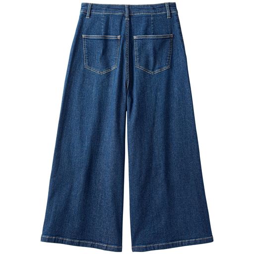 裏起毛デニムキュロットパンツ セシール Cecile