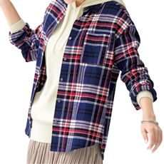 おすすめレディース チェックシャツ 通販 セシール Cecile