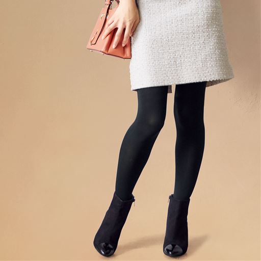 ゆったりタイツ 1デニール 抗菌防臭 ゴク楽レッグ セシール Cecile