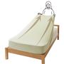 ペールグリーン<br>マットレスは厚さ約30cmまで対応可能。ファミリーサイズのベッドにも使えます。