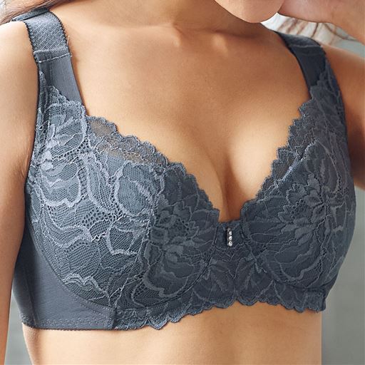 グラマーさんのスレンダーな美シルエットブラ ワイヤー入り フルカップ セシール Cecile