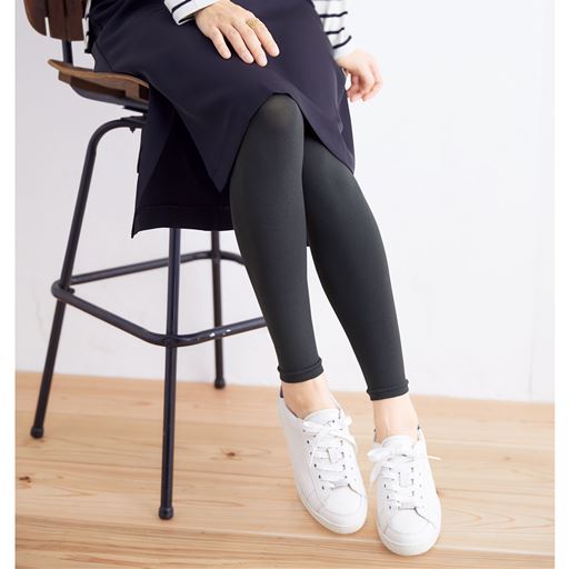 カラーレギンス 10分丈 110デニール 静電気防止加工 日本製 セシール Cecile