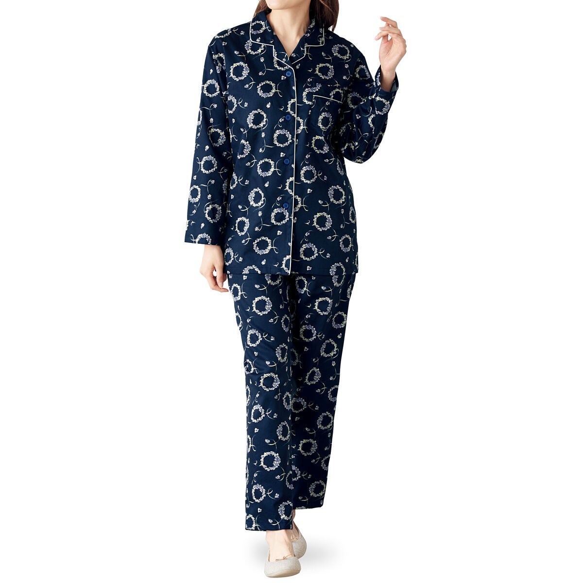 日本製のサテンパジャマ(綿100%) ファッション通販ならセシール(cecile)