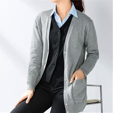 レディース ロングカーディガン コットン 綿100 通販 セシール Cecile