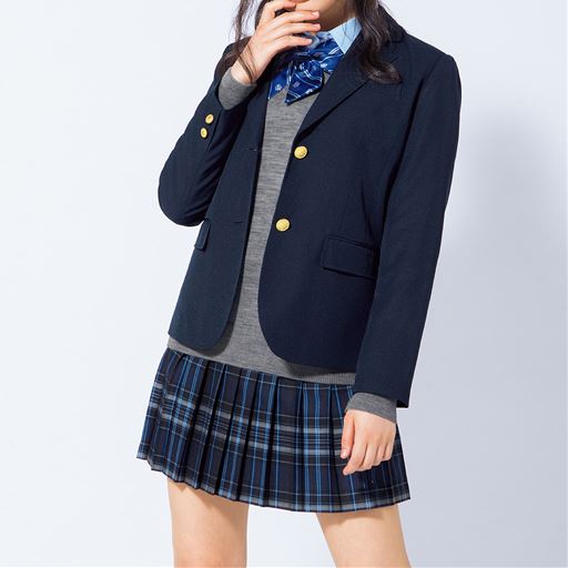 防汚 撥水加工付き 汚れにくいブレザー スクール 制服 セシール Cecile