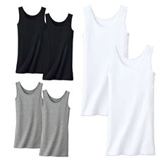 ロング丈タンクトップ(ストラップ留め無し)(2枚組)