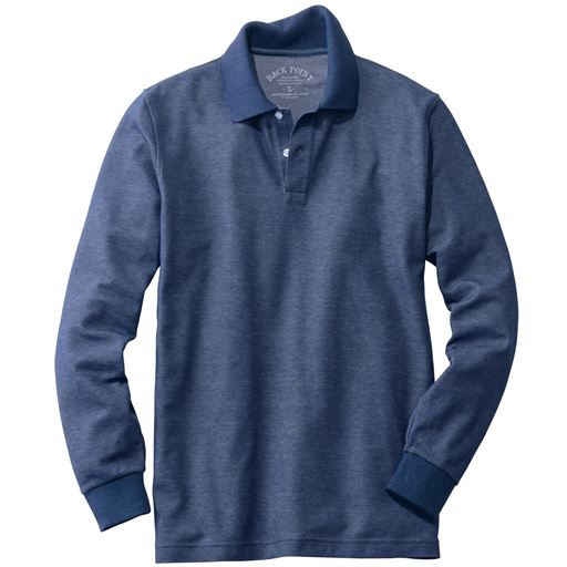 ドライ長袖ポロシャツ 吸汗 速乾 抗菌防臭 Uvカット機能付き セシール Cecile