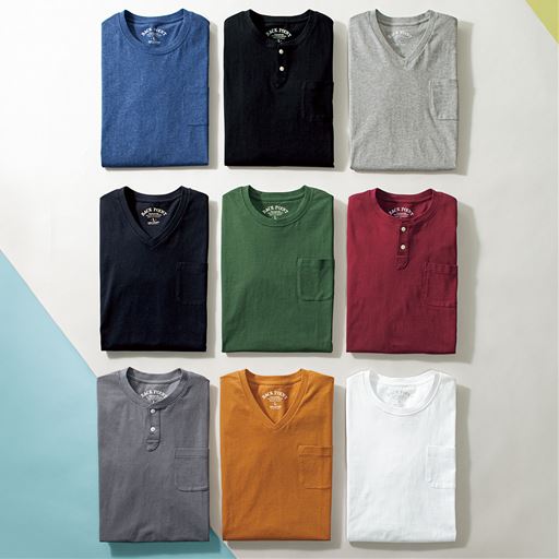 《右上から》ミディアムグレー、バーガンディワイン、ホワイト、ブラック、モスグリーン、キャメル、アッシュブルー、ダークネイビー、スレートグレー