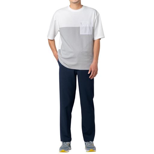 ダークネイビー Lサイズ股下76cm着用 コーディネート例