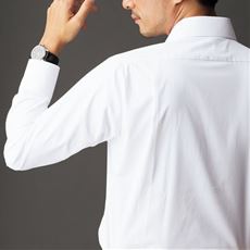 形態安定メンズビジネス白Yシャツ(長袖)/抗菌防臭・防汚加工