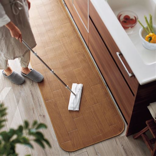 キッチンマット(拭くだけ簡単消臭抗菌防カビ加工)