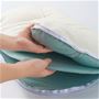 高さ調整シートを枕の中から取り出せば枕全体の高さを約1cm低くすることができます。