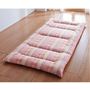 敷き布団(和式セット) ピンク A (チェック)<br>敷き布団は固わた入りで床付き感を抑えます。