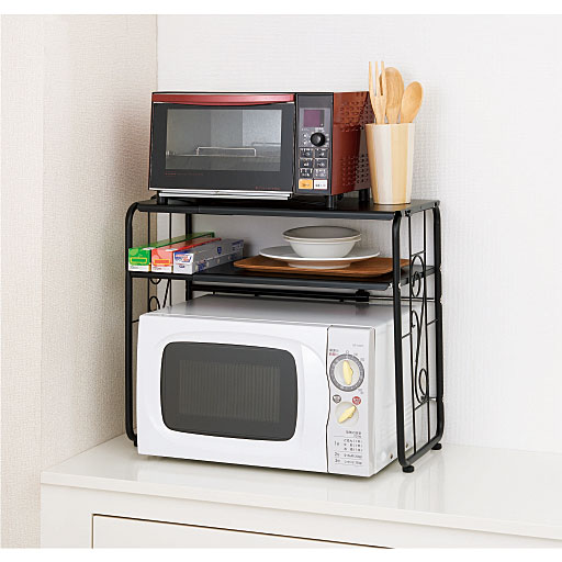 伸縮式2段レンジラック セシール Cecile