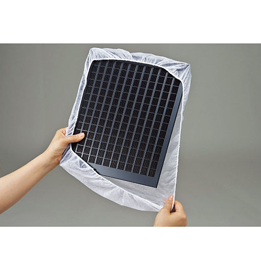 ふわっとかぶせるフィルター 12枚組 深型レンジフード金属フィルター用 セシール Cecile