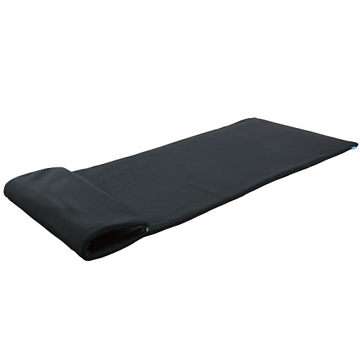 ブラック A (横70×縦200×厚さ2.5cm)<br>Aタイプは端を折り曲げて枕にできるスナップボタン付き。