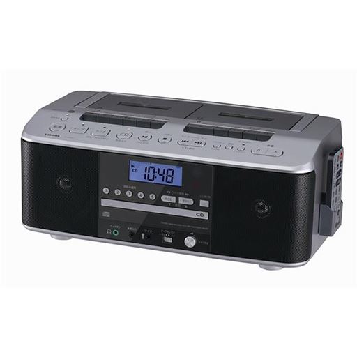 東芝 CDラジオカセットレコーダー<br>シルバー