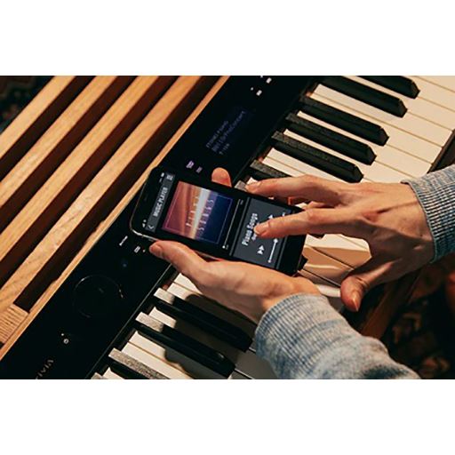 BluetoothRオーディオ機能を使うことでスマートフォン/タブレット内のお気に入りの曲をPrivia PX-S3100本体のこだわりの音響システムで簡単に再生することができます。