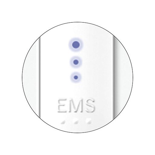 C(EMS付きグレー)<br>3段階ヒーターとEMSモード付きのコントローラー。