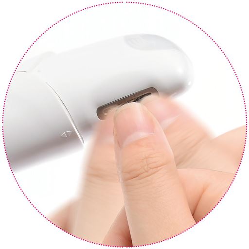 独自の技術により、どの角度から使用しても爪を安全にお手入れすることができます。 <br>※イメージ