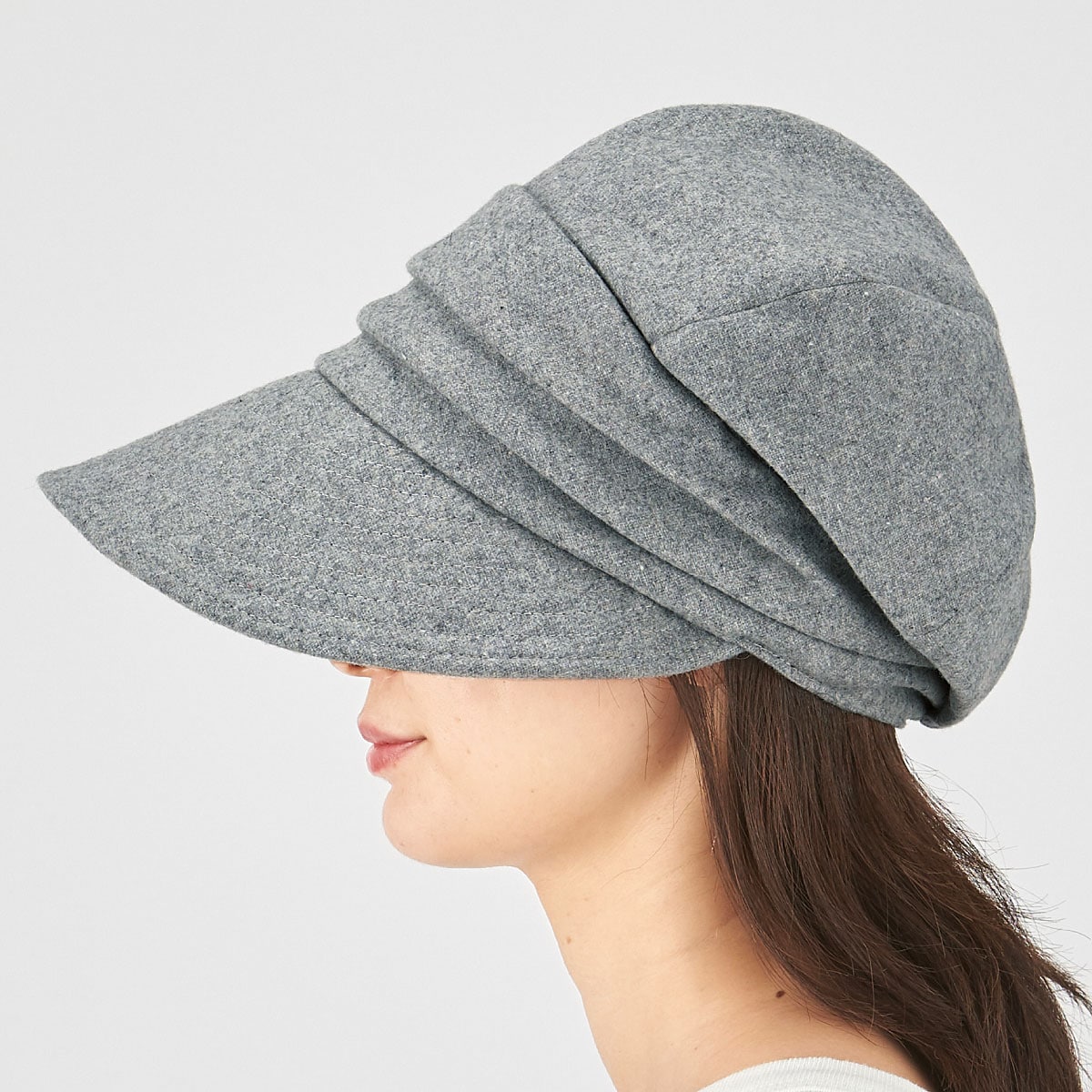 小顔に見える発熱蓄熱暖かUVキャスケット帽子 - ファッション通販ならセシール(cecile)