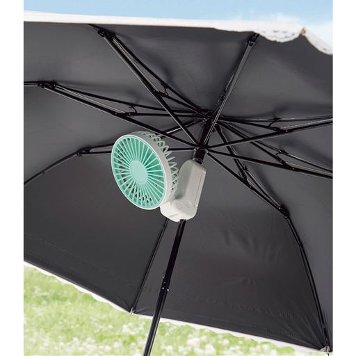 3way ワンタッチファン/日傘に付けられる扇風機