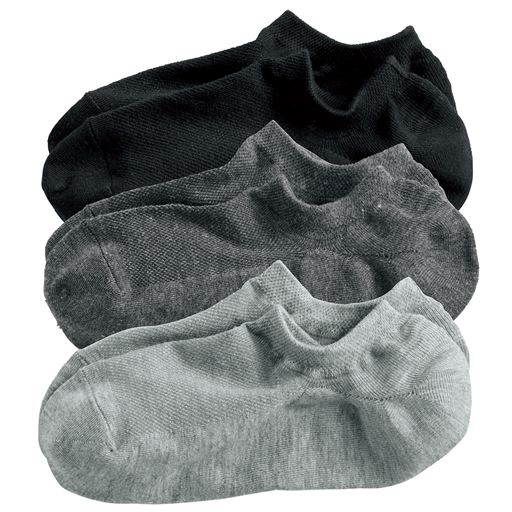 甲メッシュのスニーカーインソックス 3足組 セシール Cecile