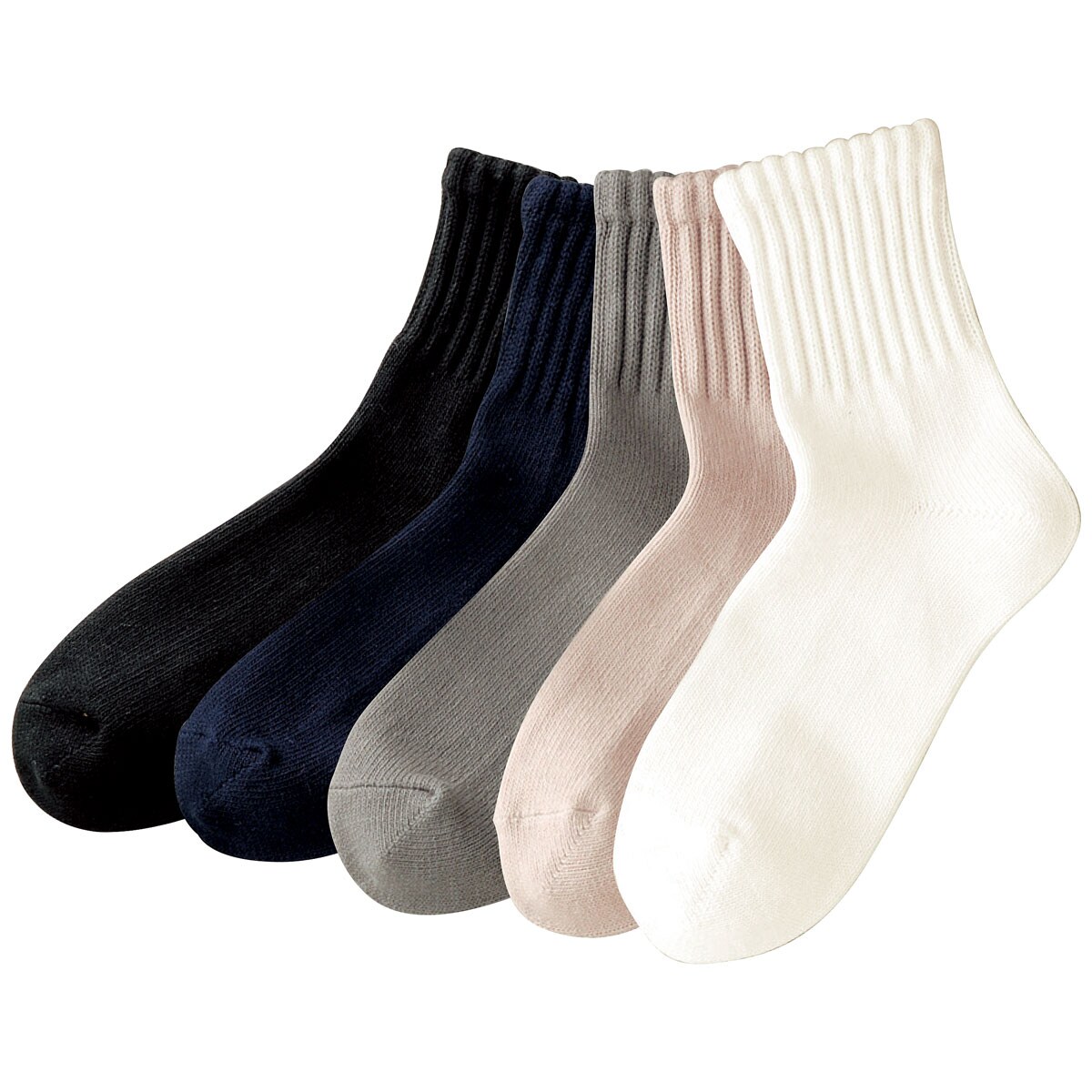 しっかり素材のはき口ゆったりソックス 5足組 ファッション通販ならセシール Cecile