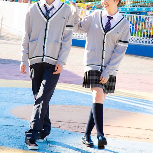 ライン入りvネックニットカーディガン 洗濯機ok スクール 制服 学校制服の通販ならセシール Cecile