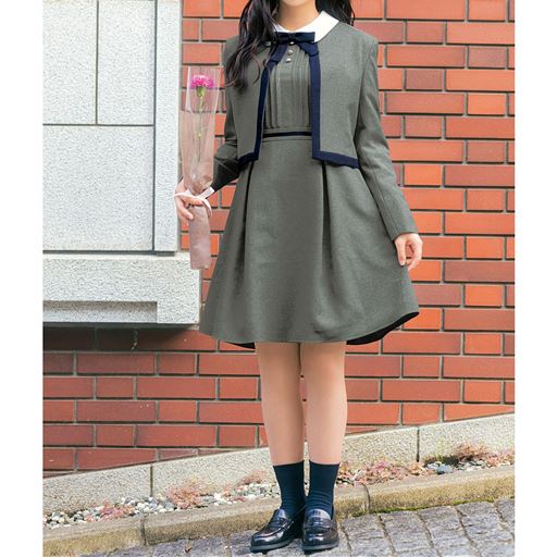 ワンピース ボレロ3点セット スクール 制服 セシール Cecile