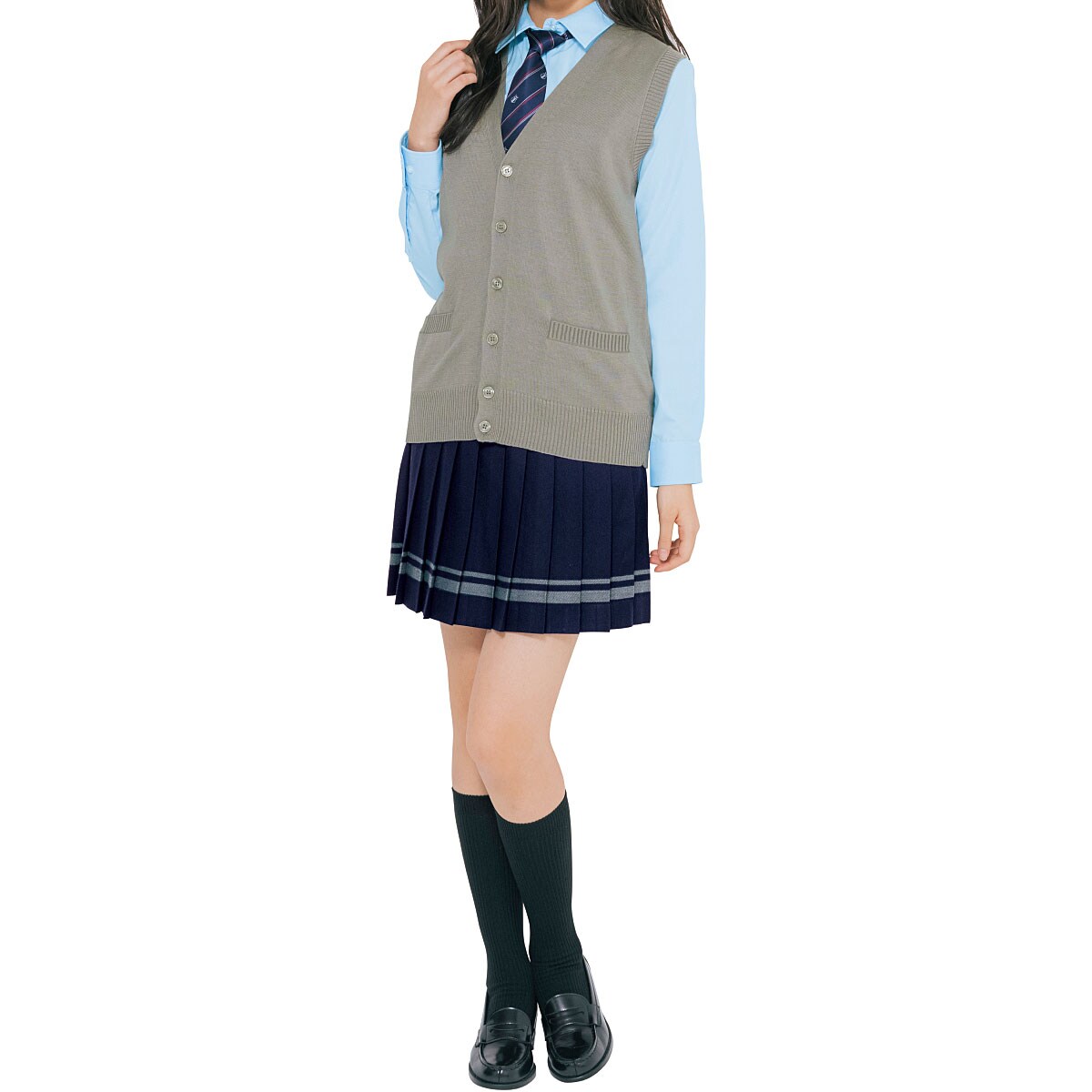 日本製ライン入りプリーツスカート 洗濯機ok スクール 制服 学校制服の通販ならセシール Cecile
